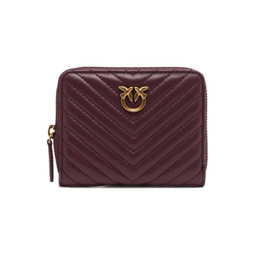 Pinko Skórzany portfel TAYLOR ZIP AROUND SHEEP NAPPA ze sklepu Gomez Fashion Store w kategorii Portfele damskie - zdjęcie 173269323