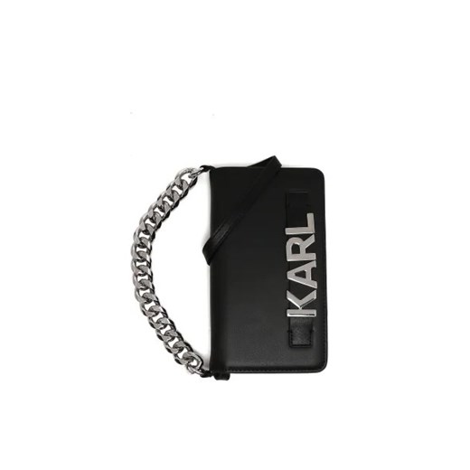 Karl Lagerfeld Etui na telefon IPHONE 12 PRO MAX | z dodatkiem skóry ze sklepu Gomez Fashion Store w kategorii Etui - zdjęcie 173271070