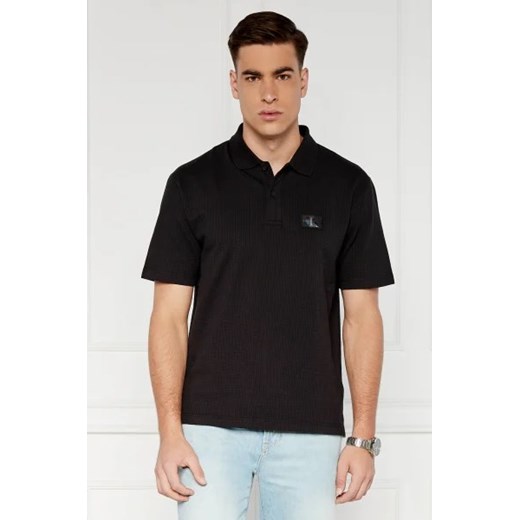 CALVIN KLEIN JEANS Polo | Relaxed fit | stretch ze sklepu Gomez Fashion Store w kategorii T-shirty męskie - zdjęcie 173275310