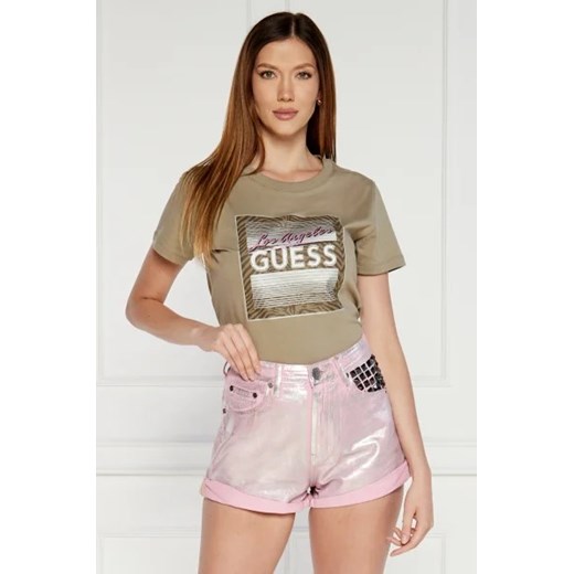 GUESS T-shirt | Regular Fit ze sklepu Gomez Fashion Store w kategorii Bluzki damskie - zdjęcie 173275754