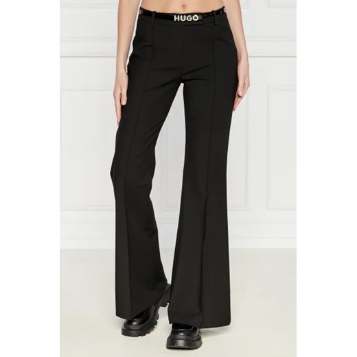 HUGO Spodnie Hosena | flare fit ze sklepu Gomez Fashion Store w kategorii Spodnie damskie - zdjęcie 173276071