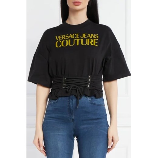 Versace Jeans Couture T-shirt MAGLIETTA | Comfort fit ze sklepu Gomez Fashion Store w kategorii Bluzki damskie - zdjęcie 173276241