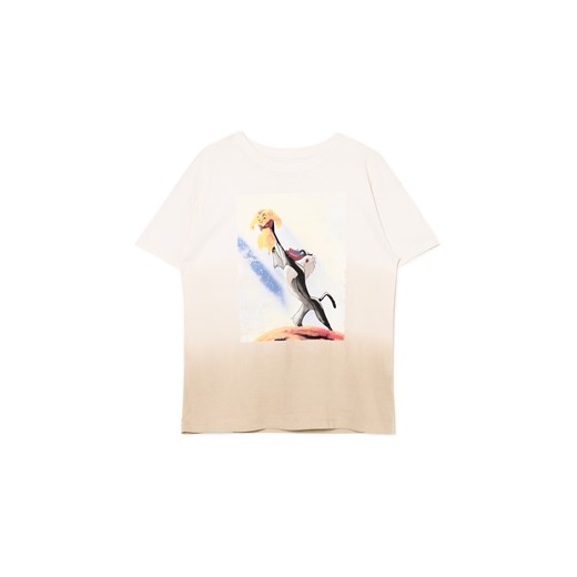 Cropp - T-shirt The Lion King - beżowy ze sklepu Cropp w kategorii Bluzki damskie - zdjęcie 173276720