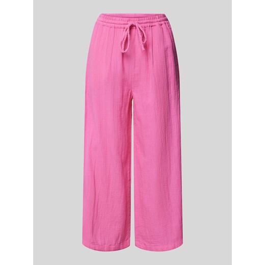 Spodnie materiałowe z fakturowanym wzorem model ‘THYRA’ ze sklepu Peek&Cloppenburg  w kategorii Spodnie damskie - zdjęcie 173278770