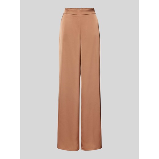 Spodnie z szeroką nogawką i elastycznym pasem ze sklepu Peek&Cloppenburg  w kategorii Spodnie damskie - zdjęcie 173278781