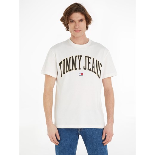 TOMMY JEANS Koszulka w kolorze białym ze sklepu Limango Polska w kategorii T-shirty męskie - zdjęcie 173278931