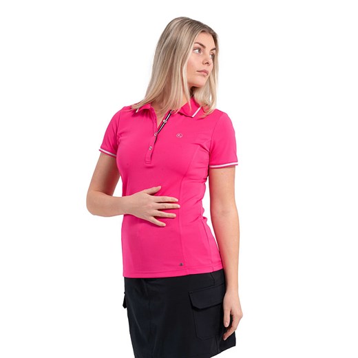 LUHTA Koszulka funkcyjna polo &quot;Eriksdal&quot; w kolorze różowym ze sklepu Limango Polska w kategorii Bluzki damskie - zdjęcie 173279621