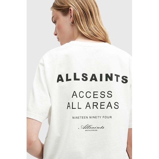 Bluzka damska AllSaints młodzieżowa z okrągłym dekoltem 