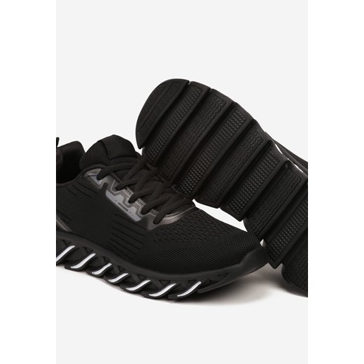 Czarne Buty Sportowe Sneakersy Sznurowane na Elastycznej Podeszwie Criselda 42 okazyjna cena born2be.pl