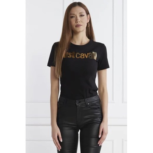 Just Cavalli T-shirt | Regular Fit ze sklepu Gomez Fashion Store w kategorii Bluzki damskie - zdjęcie 173283524