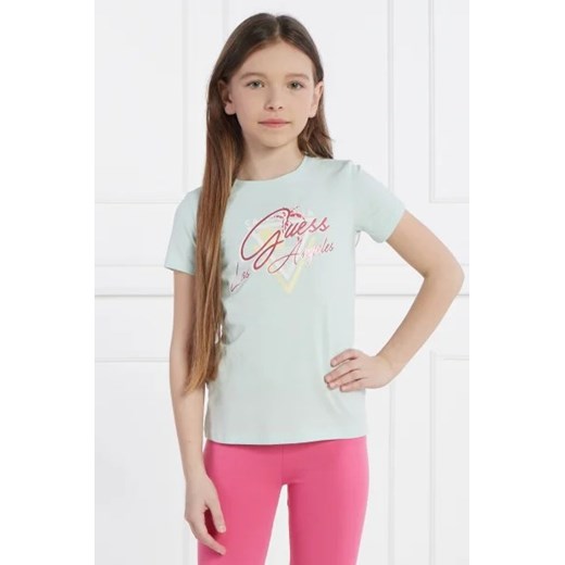 Guess T-shirt | Regular Fit | stretch ze sklepu Gomez Fashion Store w kategorii Bluzki dziewczęce - zdjęcie 173283620