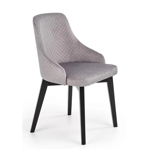 Tapicerowane krzesło pikowane do jadalni Altex 3X - popiel ze sklepu Edinos.pl w kategorii Krzesła - zdjęcie 173284912