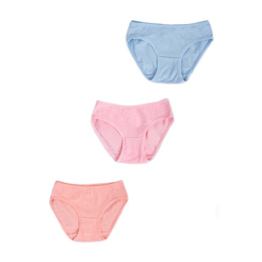 Figi majtki dziewczęce Yoclub kolorowe gładkie 3-pak ze sklepu 5.10.15 w kategorii Majtki dziecięce - zdjęcie 173286962