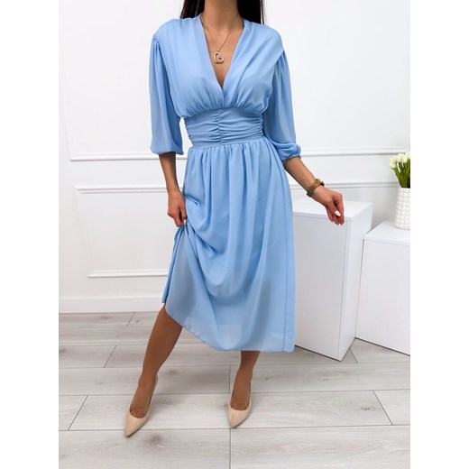 Sukienka Modnakiecka.pl na wesele w serek elegancka 