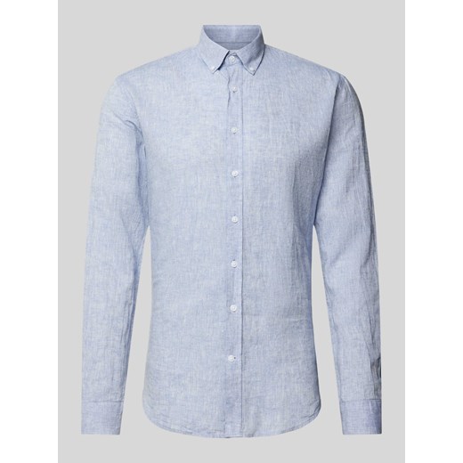 Koszula casualowa z fakturowanym wzorem ze sklepu Peek&Cloppenburg  w kategorii Koszule męskie - zdjęcie 173288850