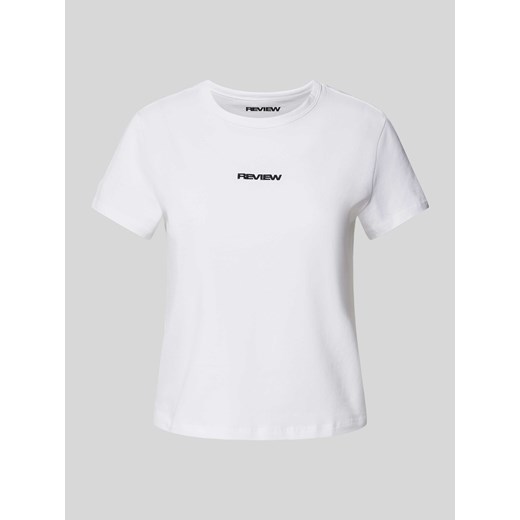 T-shirt z wyhaftowanym logo ze sklepu Peek&Cloppenburg  w kategorii Bluzki damskie - zdjęcie 173288893