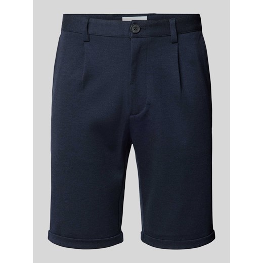Bermudy z zakładkami w pasie ze sklepu Peek&Cloppenburg  w kategorii Spodenki męskie - zdjęcie 173288903