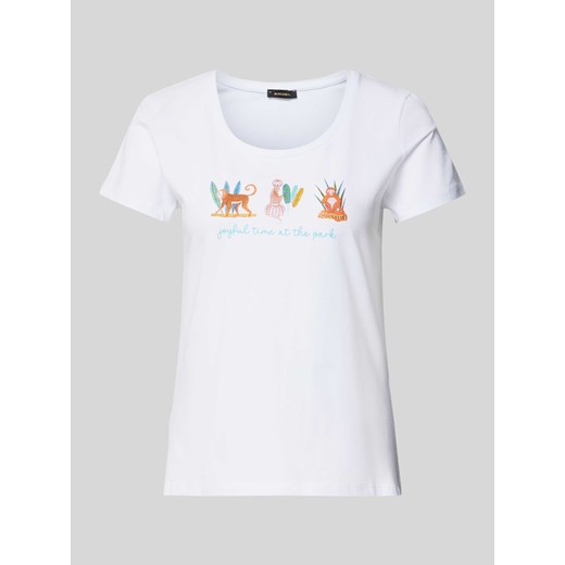 T-shirt z nadrukiem z logo ze sklepu Peek&Cloppenburg  w kategorii Bluzki damskie - zdjęcie 173288920