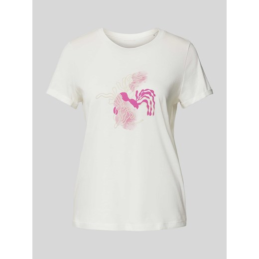 T-shirt z okrągłym dekoltem ze sklepu Peek&Cloppenburg  w kategorii Bluzki damskie - zdjęcie 173289223