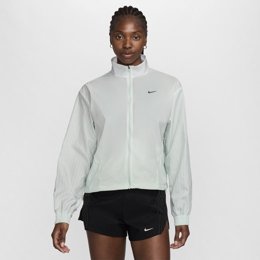 Biała kurtka damska Nike bez kaptura krótka 