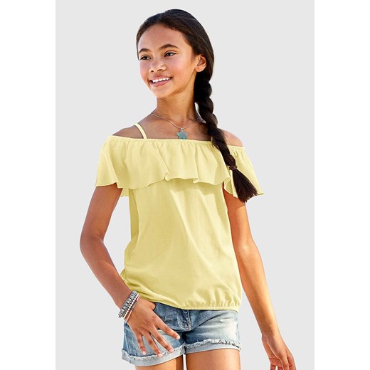 Kidsworld Koszulka w kolorze żółtym ze sklepu Limango Polska w kategorii Bluzki dziewczęce - zdjęcie 173290803