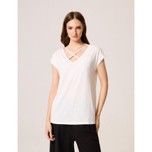 Koszulka MUSA D Off White XS ze sklepu Diverse w kategorii Bluzki damskie - zdjęcie 173291054