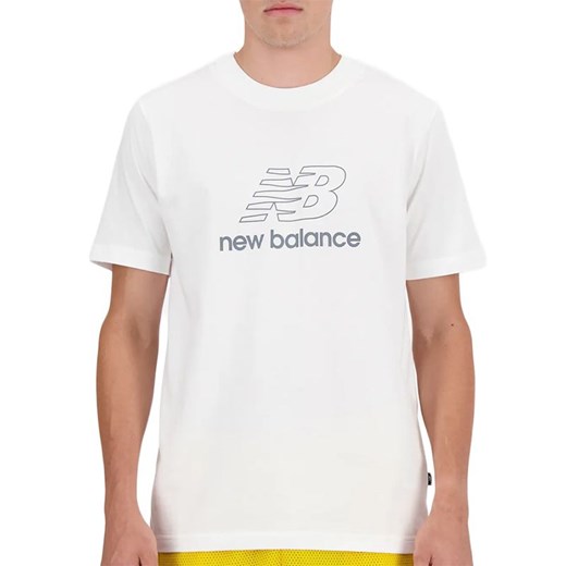 Koszulka New Balance MT41906WT - biała ze sklepu streetstyle24.pl w kategorii T-shirty męskie - zdjęcie 173291354