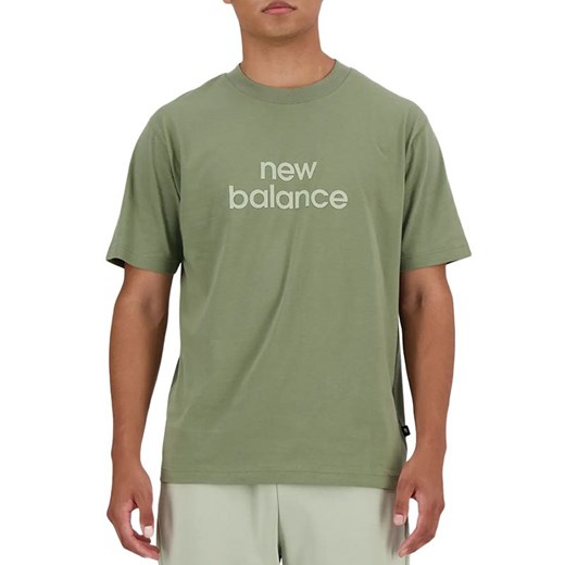 Koszulka New Balance MT41582DEK - zielona ze sklepu streetstyle24.pl w kategorii T-shirty męskie - zdjęcie 173291362