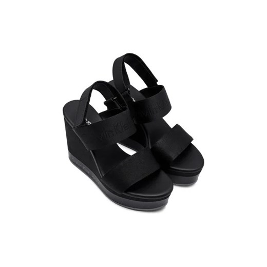 CALVIN KLEIN JEANS Sandały | z dodatkiem skóry 39 okazja Gomez Fashion Store