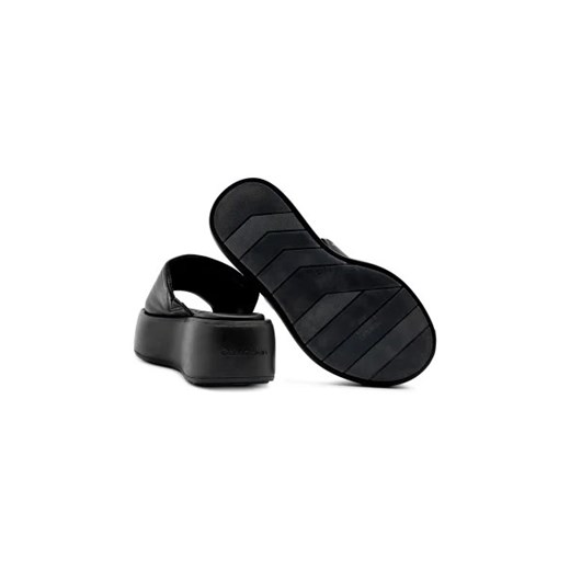 Calvin Klein Skórzane klapki FLATFORM SLIDE LTH Calvin Klein 41 Gomez Fashion Store