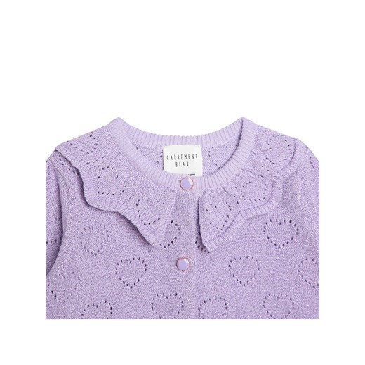 Sweter dziewczęcy fioletowy Carrément Beau 