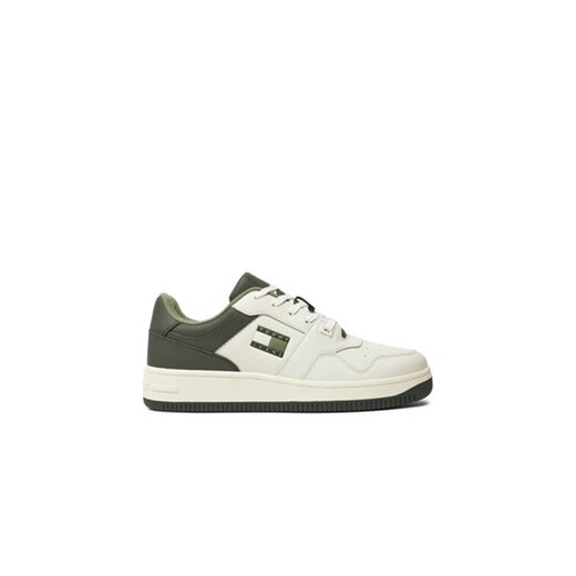 Tommy Jeans Sneakersy Tjm Basket Leather EM0EM01434 Zielony ze sklepu MODIVO w kategorii Buty sportowe męskie - zdjęcie 173292503