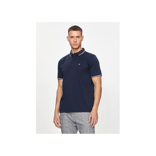 Pierre Cardin Polo C5 21284/000/2034 Granatowy Regular Fit ze sklepu MODIVO w kategorii T-shirty męskie - zdjęcie 173292552