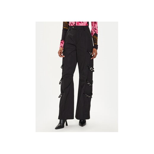 Gestuz Spodnie materiałowe 10908260 Czarny Regular Fit ze sklepu MODIVO w kategorii Spodnie damskie - zdjęcie 173292661