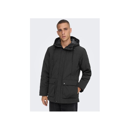 Only & Sons Parka Jayden 22022654 Czarny Regular Fit ze sklepu MODIVO w kategorii Kurtki męskie - zdjęcie 173292770