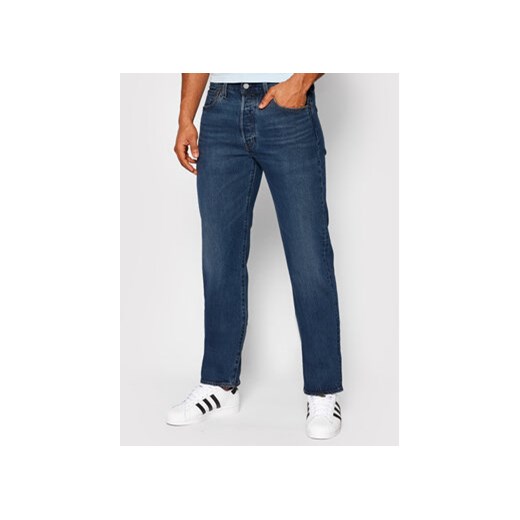 Levi's® Jeansy 501® 00501-3249 Granatowy Original Fit ze sklepu MODIVO w kategorii Jeansy męskie - zdjęcie 173292794