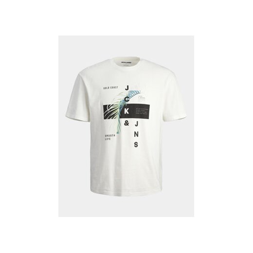 Jack&Jones T-Shirt Jjclarc 12247768 Biały Relaxed Fit ze sklepu MODIVO w kategorii T-shirty męskie - zdjęcie 173292891