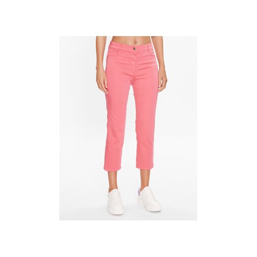 Olsen Spodnie materiałowe Mona 14001969 Różowy Slim Fit ze sklepu MODIVO w kategorii Spodnie damskie - zdjęcie 173293003