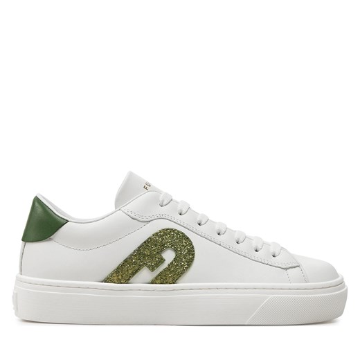 Buty sportowe damskie białe Furla sneakersy sznurowane jesienne