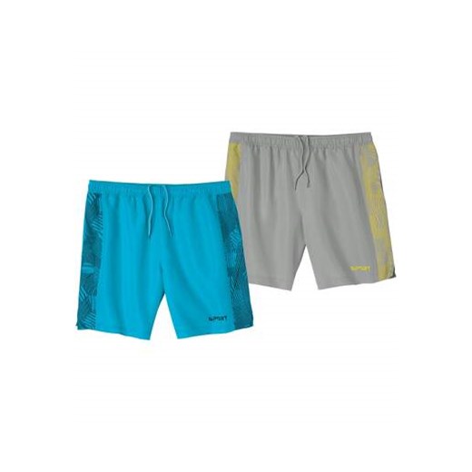Zestaw 2 par sportowych szortów z mikrofibry ze sklepu Atlas For Men w kategorii Spodenki męskie - zdjęcie 173294952