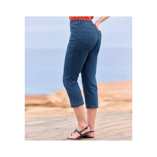 Spodnie tregginsy 7/8  z jeansu ze stretchem ze sklepu Atlas For Men w kategorii Spodnie damskie - zdjęcie 173294971