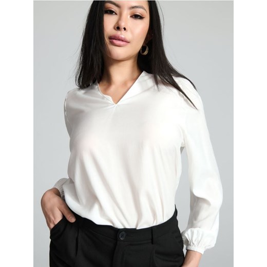 Sinsay - Koszula z wiskozy - biały ze sklepu Sinsay w kategorii Koszule damskie - zdjęcie 173296052