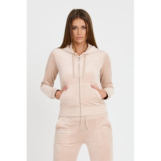 JUICY COUTURE Beżowa bluza Robertson Hoodie, Wybierz rozmiar M ze sklepu outfit.pl w kategorii Bluzy damskie - zdjęcie 173297780