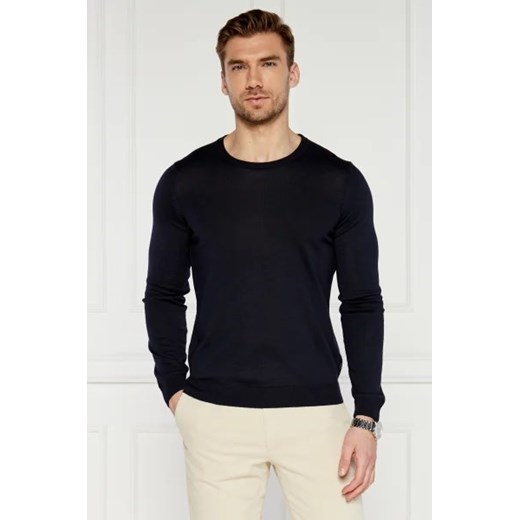 BOSS BLACK Wełniany sweter Leno-P | Slim Fit ze sklepu Gomez Fashion Store w kategorii Swetry męskie - zdjęcie 173298912