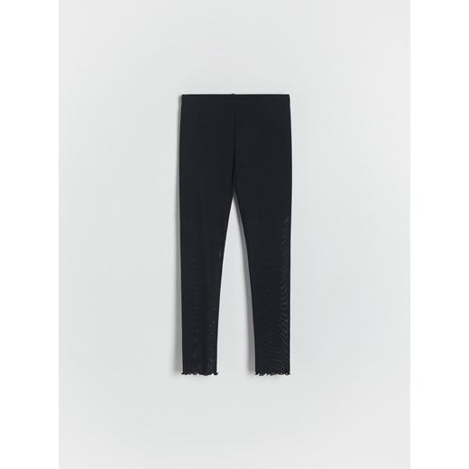 Reserved - Transparentne spodnie - czarny ze sklepu Reserved w kategorii Spodnie dziewczęce - zdjęcie 173299420