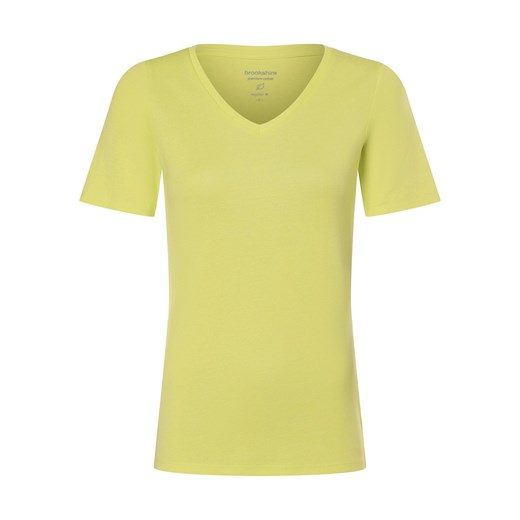 brookshire T-shirt damski Kobiety Bawełna cytrynowy jednolity ze sklepu vangraaf w kategorii Bluzki damskie - zdjęcie 173299741