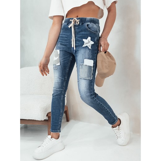 Spodnie damskie jeansowe LABISO niebieskie Dstreet UY2092 ze sklepu DSTREET.PL w kategorii Jeansy damskie - zdjęcie 173299994