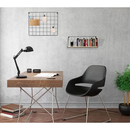 Czarna industrialna druciana półka wisząca - Erna Elior One Size Edinos.pl