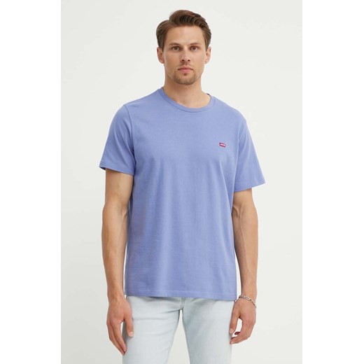 Levi&apos;s t-shirt bawełniany męski kolor fioletowy gładki XXL ANSWEAR.com