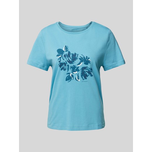T-shirt z kwiatowym nadrukiem ze sklepu Peek&Cloppenburg  w kategorii Bluzki damskie - zdjęcie 173302283